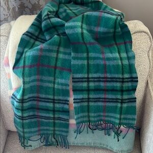 Cashmere Green Plaid Scarf